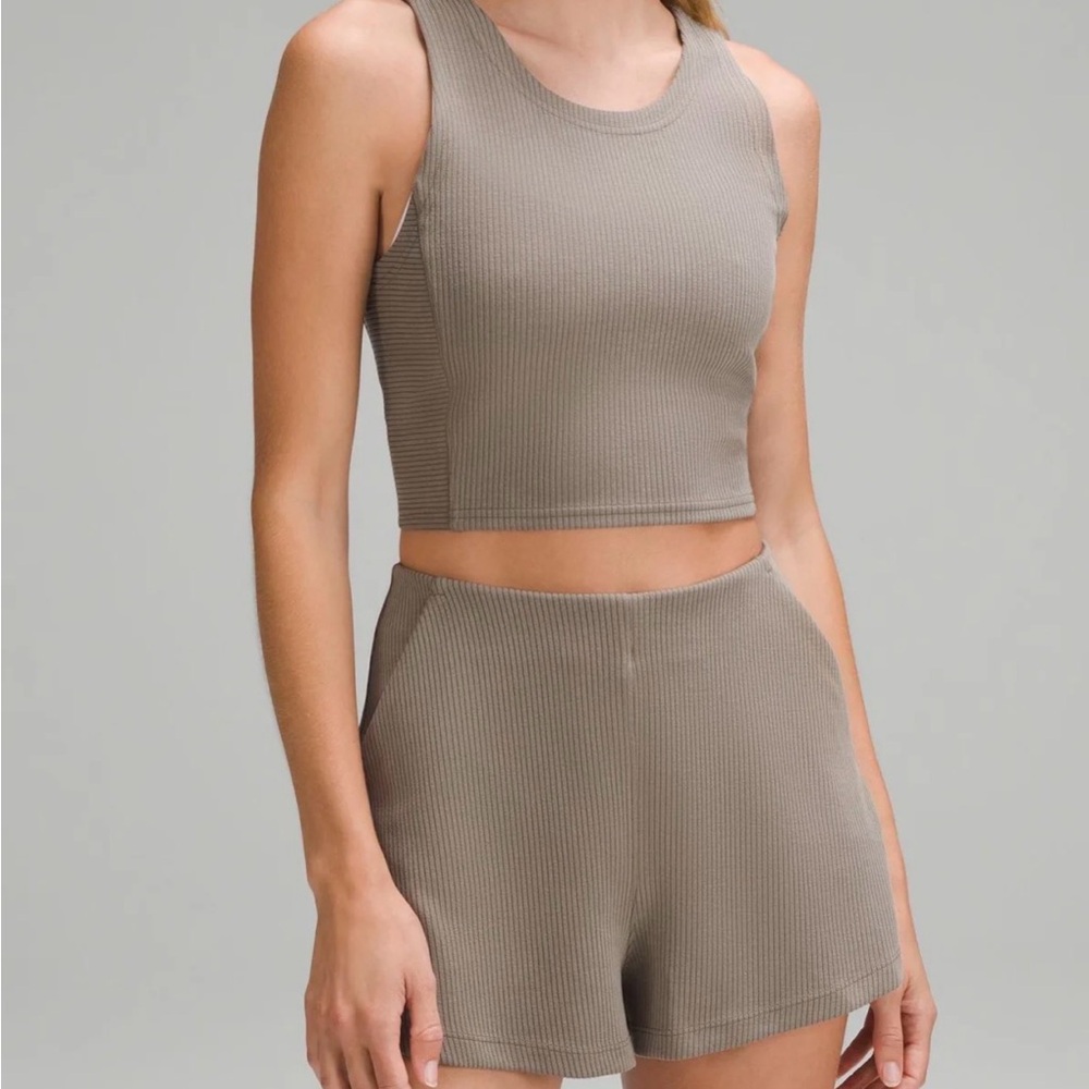 Lululemon Ribbed Softstreme Cropped Tank Top